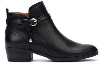 Pikolinos Daroca Botines de Tacón Mujer | en Cuero | Cierre con Cremallera en Color Negro