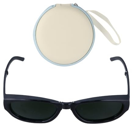 Culinavog Gafas Laser Depilacion 200nm-2000nm IPL,Gafas Proteccion Laser con Funda Protectora, Gafas de Seguridad IPL Para Depilación Láser,Bronceado y Protección Ocular de Terapia de Luz Roja(Verde)