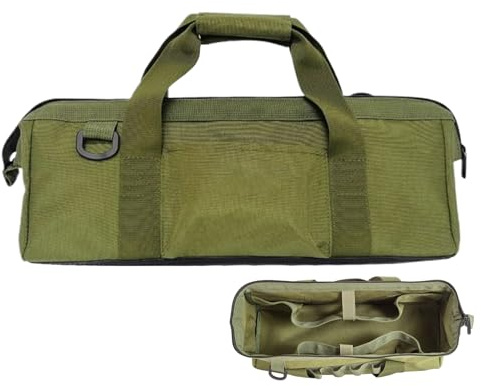dzqad Zeltzubehör Tasche | Multifunktionaler Organizer Mit Großem Fassungsvermögen - Robuste Zeltpflocktasche Mit Griff,Perfekt Für Outdoor Aktivitäten Wie Camping, Klettern Und