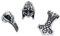 Alchemy Gothic Nordische Haarperlen Bartperlen Silberfarben, 3 Count (Pack of 1), Hartzinn