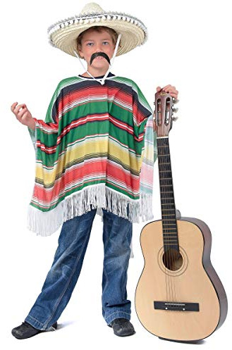 DEGUISE TOI Poncho Messicano da bambino - Multicolore - Taglia Unica