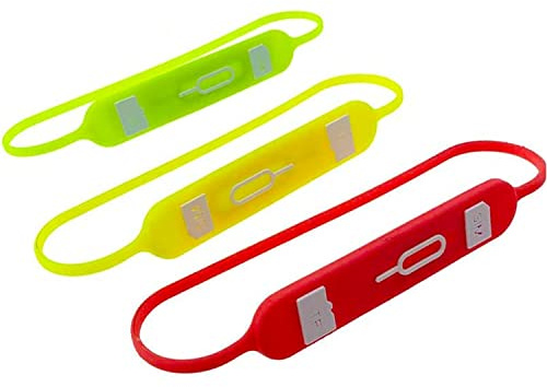 3pcs/Set Sim/Pin Card Holder Storage Line,Micro SD Storage Slot Case Safe Pin Needle Anti Lost Travel sim card holder silicon storage case