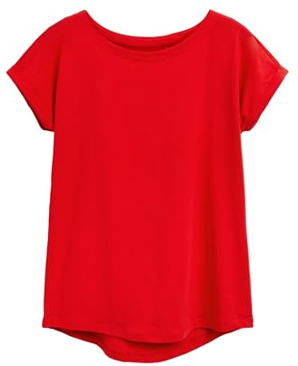 NEXT Femme T-Shirt à Mancherons Rouge 40
