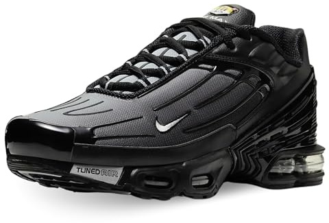 Nike Air Max Plus III Laufschuhe für Herren, Black Wolf Grey Black, 45.5 EU
