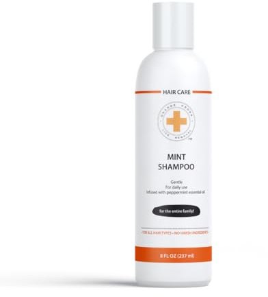 Orange Cross Lice Removal Mint lice Shampoo - Head lice Shampoo for Kids & Adults & Family, Natural DIY Home Lice Prevention Shampoo (8 Oz)