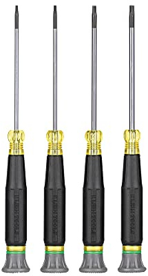 Klein Tools 85616 Precision Torx Screwdriver Set, Tamperproof TORX Security Screwdrivers, Ideal for Electronics, Home Repair