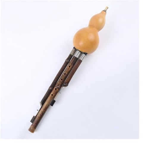 Trärörsinstrument, nationella musikinstrument Hulusi Flöjt Nybörjare B Flat/C Key Hulusi Cucurbit Flöjt träblåsinstrument med förvaringsväska(B flat)