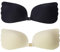 AYNKH 2 Pairs Wings-Shape Push Up Invisible Bra for Women, Reusable Backless Bra Breathable, Skin Friendly Sticky Bra, Women's Strapless Push Up Bra (UK, Cup & Band, E, Standard, Multicolor)
