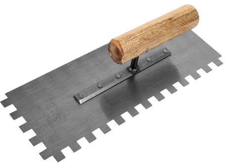Tofficu Paleta de Albañilería de Inoxidable Madera Llana Resistente Construcción y Reparación de Hormigón Herramienta Manual de Acabados y Juntas de Paredes