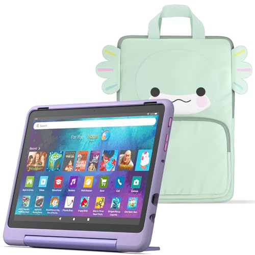 Amazon Fire HD 10 Kids Pro tablet (newest gen)| ages 6–12 | 10.1 brilliant screen, parental controls, 32GB + Carrying Case for Amazon Kids Tablets