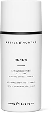 Pestle & Mortar Renew Gel Face Cleanser, Non-Foaming Gentle Face wash for Sensitive Skin | 100% Natural with Super-Enzyme, Vegan & Cruelty-Free 100ml