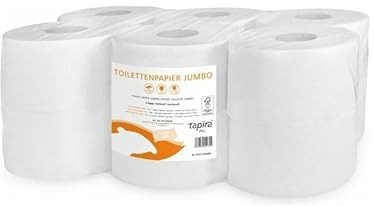 Tapira Plus Toilettenpapier, groß, 2-lagig, 150 m, Schwarz