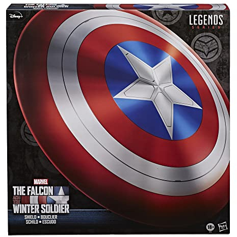Marvel Hasbro Legends Series Avengers Falcon and Winter Soldier Captain America Premium Rollenspiel-Schild für Erwachsene und Fans