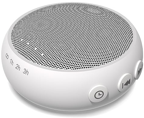 Small Sound Machine Mini White Noise Machine for Baby Kids Adult with 32 Soothing Sounds 32 Volume Levels Sleep Brown Noise Machine for Travel Office Privacy with 4 Timer & Memory