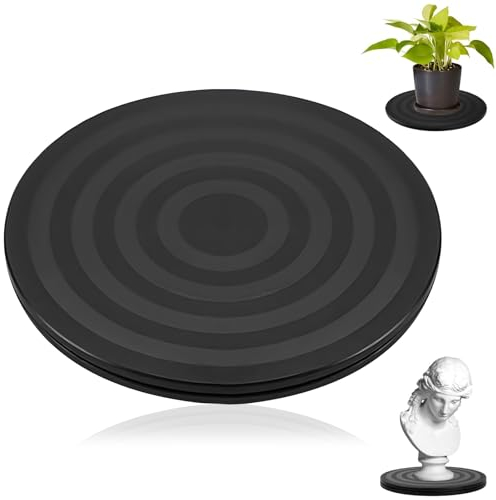 1 Stück Drehscheibe Drehbarer Universal, 360°Rund Drehplatte, 20 cm mit Stahlkugellagern Drehbar Plattform für Laptops Monitor TV Lautsprecher Handwerk Pflanzen Küche