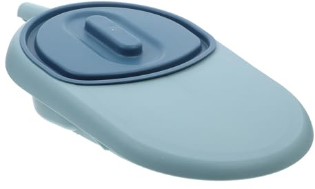 DEARMAMY Toilettes Portables Facile à Nettoyer avec Couvercle pour Personnes Âgées Design Moderne et Simple Bassin en Plastique Pp pour Patients Alités