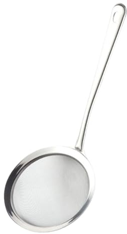 Tamiz de cocina – Tamiz de malla fina – Colador de malla fina con mango | Filtro de tamiz multiusos para hornear | Coladores libres de óxido para quinua, huevo, pasta, harina, café, arroz
