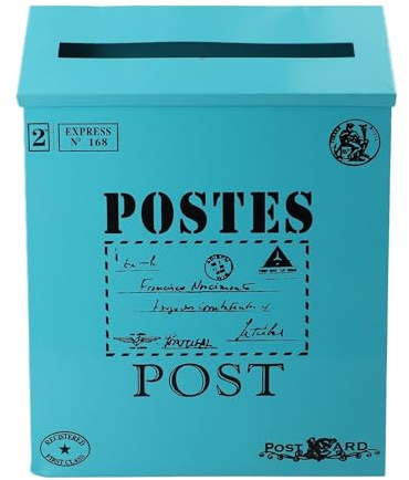 Boîte aux lettres murale en métal pour décoration de la maison, accessoires de photographie, fournitures de jardin