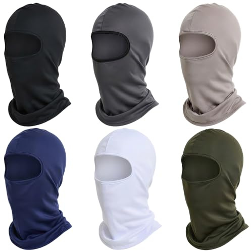 6 Stück Sturmhaube Motorrad Skimaske, Balaclava Gesichtshaube Herren Damen