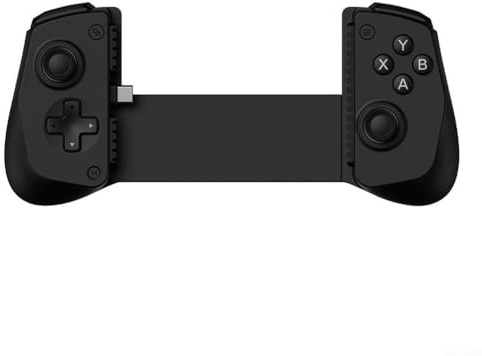 Controller di gioco, gamepad allungabile per telefono per Android e per dispositivi iOS, joystick mobile per viaggi e resort (nero)