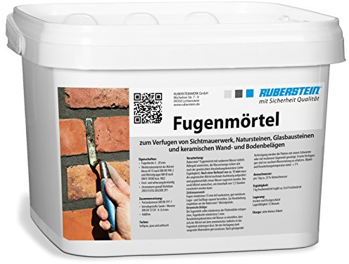 Ruberstein® Fugenmörtel grau im 5 kg Eimer