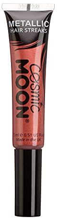 Metallic Hair Colour Streaks | Cosmic Moon 15ml - Red | Temorary Wash Out Hair Dye