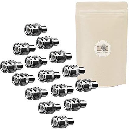15x Adattatore BNC Maschio RCA Femmina coassiale - Connettore video e s-video - Adaptout marca francese