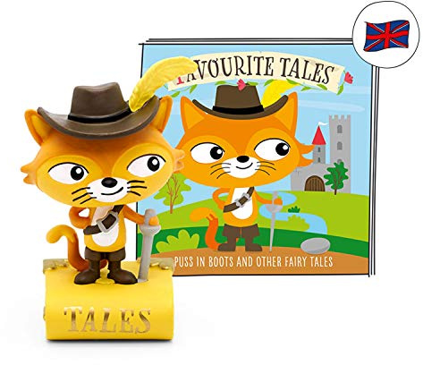tonies Audio Character for Toniebox, Puss in Boots and Other Fairy Tales, 5 Magical Fairytale Stories for Use with Toniebox Music Player for Kids (Sold Separately)