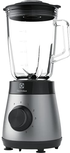 Electrolux Frullatore E4TB1-6ST Lame TruFlow, Potente, Compatto, ideale per Smoothie e Zuppe, potenza 800W, colore Grigio e Nero