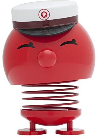 Hoptimist - Medium Bimble Student, Wackelfigur - Kunststoff, Metall, Filz - rot - 7,5 x 10 cm