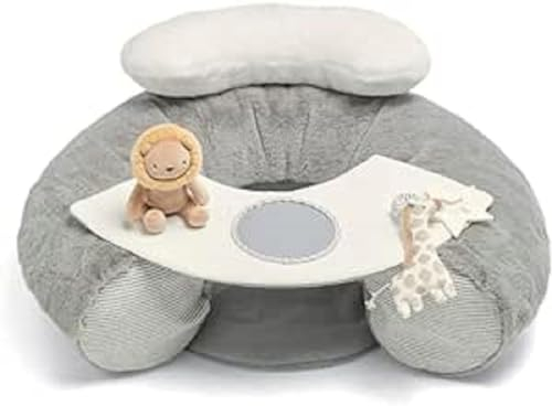Mamas & Papas Welcome to The World Sit & Play Baby Floor Seat, Grey (from +6month Until Sitting unaided)