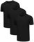 Djtnzdm Men's T Shirts Cotton Crew Neck Basic Short Sleeve Solid Colour Work T-Shirt Comfort Casual Tee Underwear Top Summer (Pack of 3) L Black