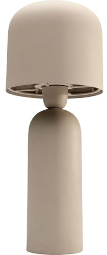 Kare Design Tischleuchte Maya, Beige, Modern, Stahl, Handgearbeitet, Tischlampe, Schlafzimmerlampe, kein Leuchtmittel enthalten, 39x16x16 cm (H/B/T)
