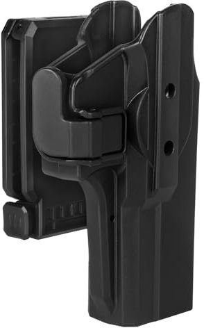 efluky Glock Pistole Holster Paddelholster Waffenholster Kompatibel mit Glock 17/19/19X/22/23/31/32(Gen1-5) mit 2-in-1-Gürtelclip 360°für Rechts und Linkshänder