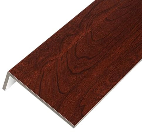 Panneau de fenêtre, revêtement de rebord de fenêtre en similibois rouge, protection de rebord de fenêtre en PVC, plaque de protection de bord de baie vitrée for maison, hôtel et bureau (140 x 25 cm)(1