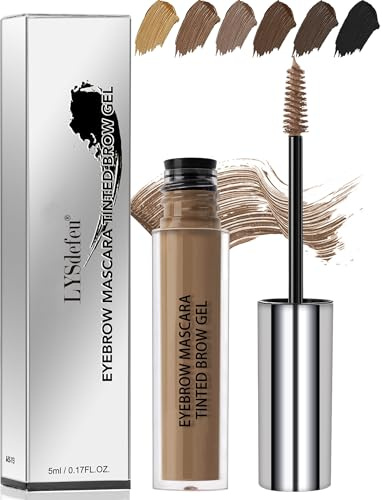 Waterproof Tinted Brow Gel, Long Lasting Smudgeproof Liquid Eyebrow, Eyebrow Mascara Tinted Brow Glue, Eye Brows Filler Stain,Volumizing Enhance Brow Mascara,Mother's Day Makeup Gift for Women-03Brown