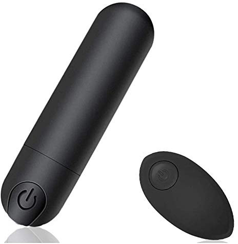 SXOVO Wiederaufladbar Mini-Vibrator, Munition kleiner Wasserdicht Bullet Vibrator mit 10 Vibrationsprogrammen Für G Punkt Klitoris Brust und Anus stimulieren (mit Fernbedienung)