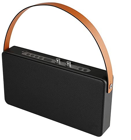 WANWEN Parti dell'altoparlante Altoparlante Bluetooth portatile AUX WiFi 20W Subwoofer Colonna HD 6 Driver Altoparlante quadrato Vivavoce per computer (Colore : Nero) little surprise