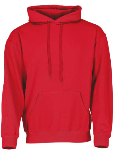 Fruit of the Loom Classic Kapuzen-Sweat + GRATIS MyShirt Stoffbeutel, Farbe:rot,Größe:XL