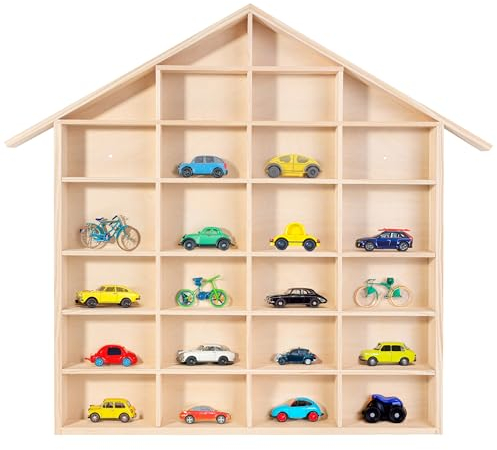 Creative Deco Setzkasten Holz Sammelbox Holztablett 26 Fächer | 56x50x3,5 cm | Bemalen Holz Sortierung Speicherregal Box Drucker Vitrine | Perfekt für Decoupage, Lagerung, Dekoration, als Sortierbox