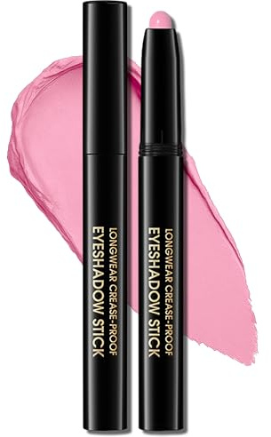 Erinde Pink Matt ögonskuggspenna, rosa matt ögonskuggsstift vattentät och långvarig, grädde Shimmer Crayon Eyeliner, Metallic Shimmer ögonmakeup Pen #05 rosa matt