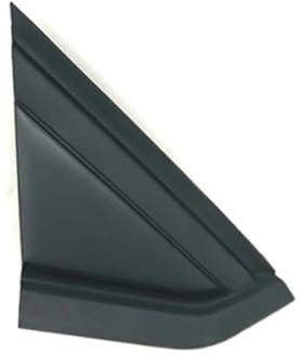 Vuzmode Couvercle de rétroviseur Avant Gauche Droit, Garniture de fenêtre de Quart, Plaque Triangulaire 9647011377 9647011277, for citroën, for C4 1.6D 2004 – 2010 Cache Triangle de rétroviseur(Black