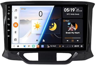2 DIN-bilradio för Lada Xray 2015-2019, Android 14, 9-tums pekskärm, bluetooth, röststyrning, CarPlay, Wi-FI, rattkontroller, GPS, USB (X9 8G+256G)