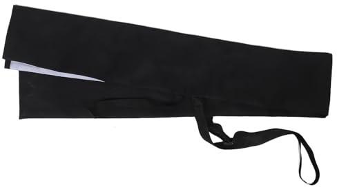 HONITANO Bolsa para Espada de Tai Chi Reforzada de Tela Negra con Correa Ajustable para Transporte Cómodo, Funda Doble para Espadas de Esgrima y Kung Fu, Bolsa de Almacenamiento