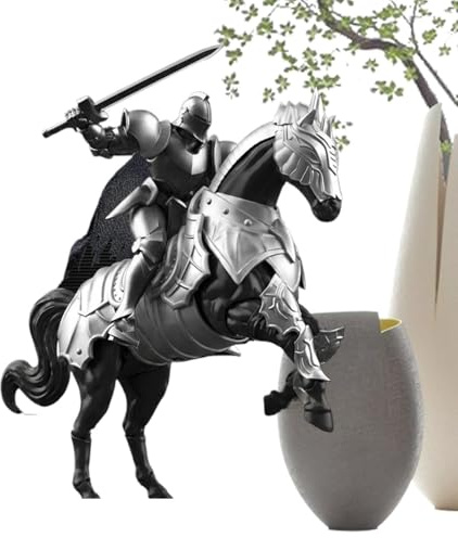 Riddare Actionfigurer Samlingsbar, Monteringskrävande, Flerledad och Rörlig | Actionfigurer Statyer För Visning På Nattduksbord, Bokhylla, Skrivbord, Vitrinskåp, Vardagsrum, Arbetsrum Och Kontor