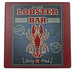 Maximalit Tischplatte Dessin Krebs - viereckig 70 cm x 70 cm - geeigent für Innen- und Außenbereich