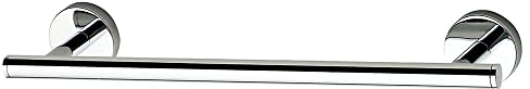 Kibath 324674 Barra Asciugamani Design Realizzato in acciaio inox e finitura cromata lucida. Con due opzioni di fissaggio, adesivo o viti