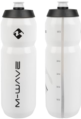 Waterbottle M-Wave, Plastic, 750 Ml, White/Black/White, On Card