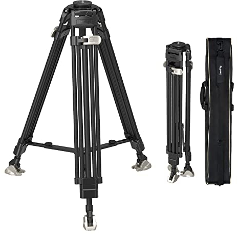 SmallRig Heavy Duty Carbonfaser-Stativ, 72-Zoll-Videostativ mit One-Step-Verriegelung, Carbon-Stativ mit 75mm-Schüssel, Max Belastung 25 kg 55 lbs, für Kamera Camcorder – 4167