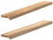 vidaXL Fensterbänke 2 Stk. Unbehandelt 110x15x2 cm Massivholz Eiche, Fensterbrett, Holz Treppenstufe, Holz Fensterbrett, Fensterbank Eichenholz